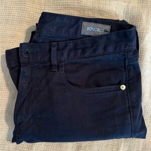 Bonobos Men’s Navy Blue Italian Textured 5-Pocket Pants 30x28 Tailored Fit